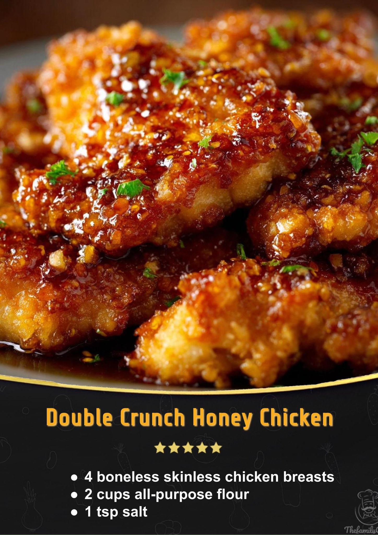 Double Crunch Honey Chicken 🤤🔥 – all recipes fun